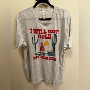 ruby & bloom Graphic Tee - Cream with Red and Green